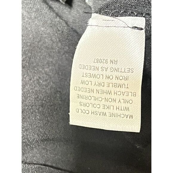 Black Label Saks Fifth Avenue Black Long Sleeve Cowl Neck Knit Shirt Size Small - Picture 4 of 5